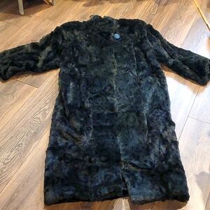 Carol Little Beautiful Full Length Rabbit Fur Coat